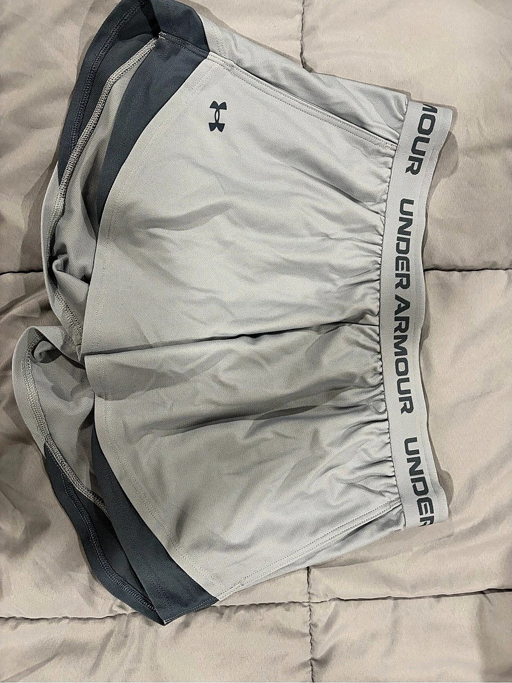 Under Armour UA Play Up Shorts Womens  Gray Medium